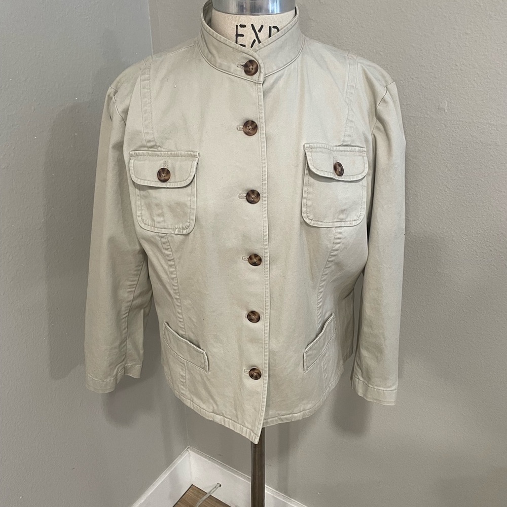 Covington Beige Khaki Spring Jacket